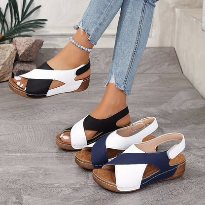 Melody® | Neue modische Sandalen in Kontrastfarbe