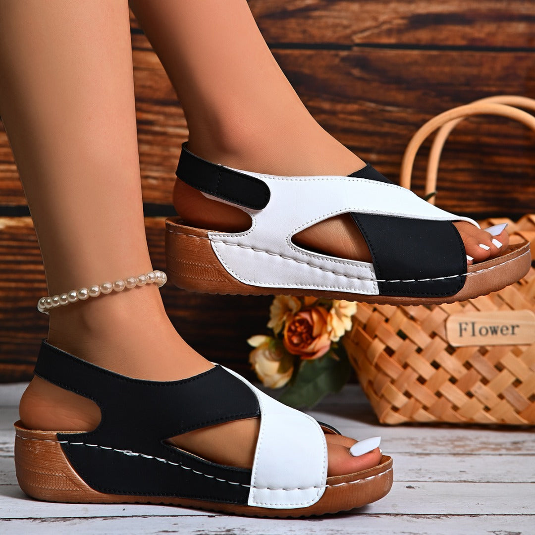 Melody® | Neue modische Sandalen in Kontrastfarbe