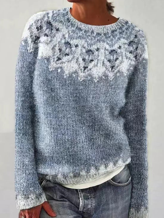 Airin® | Lässig Gemusterter Strickpullover